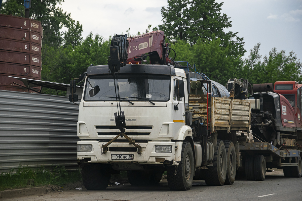 Удмуртия, № Т 010 НО 18 — КамАЗ-43118-50