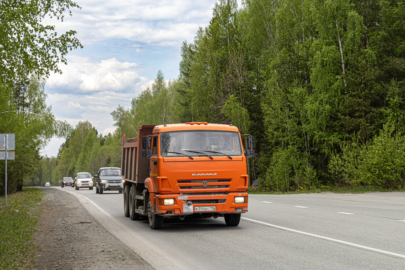 Свердловская область, № К 594 ВС 196 — КамАЗ-65115-42