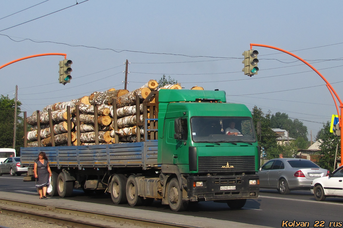 Алтайский край, № Е 040 ТО 22 — МАЗ-6430A8