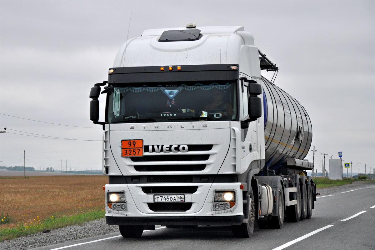 Омская область, № Т 746 ВА 55 — IVECO Stralis ('2007) 450