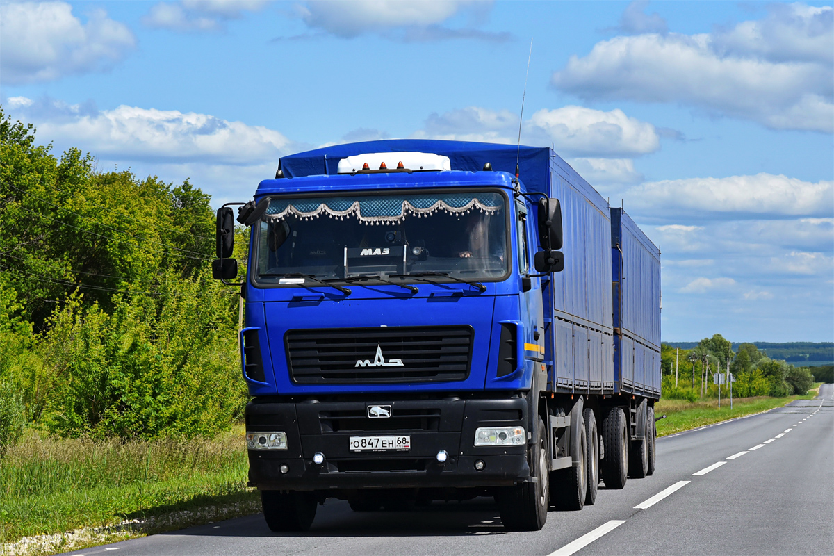 Тамбовская область, № О 847 ЕН 68 — МАЗ-6312C9