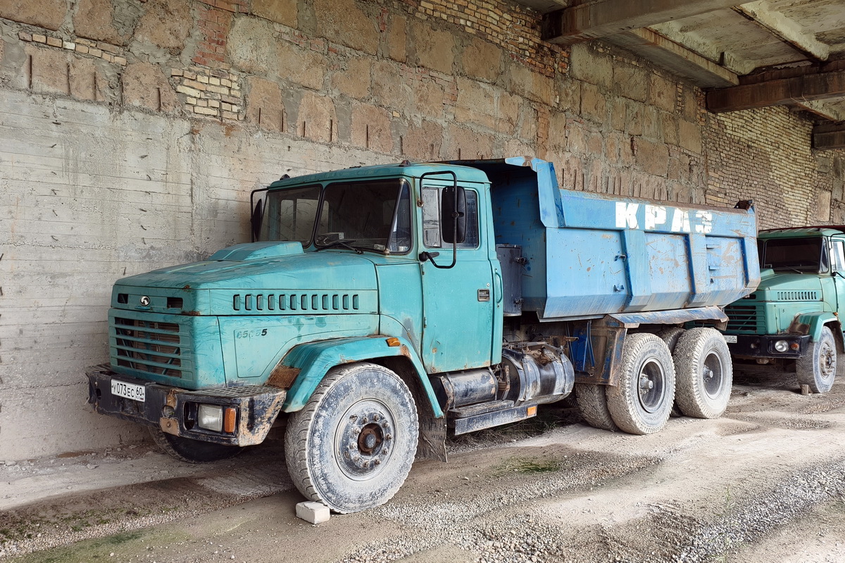 Псковская область, № У 073 ЕС 60 — КрАЗ-65055
