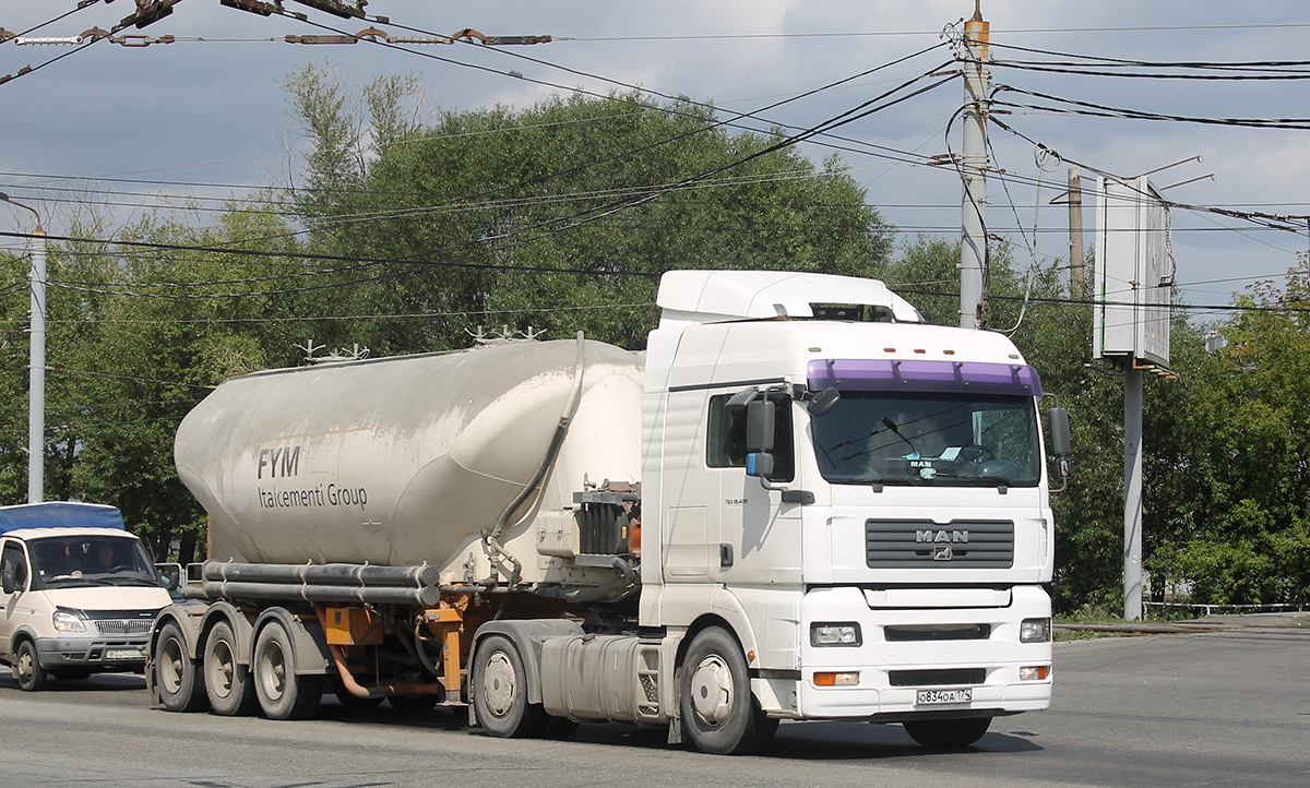 Челябинская область, № О 834 ОА 174 — MAN TGA 18.480