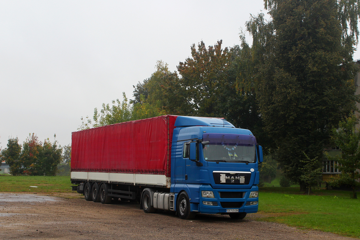 Черниговская область, № СВ 7434 ВК — MAN TGX ('2007) 18.400