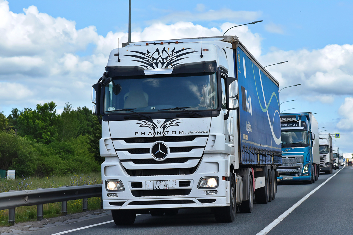 Удмуртия, № Т 311 СС 18 — Mercedes-Benz Actros ('2009) 1844