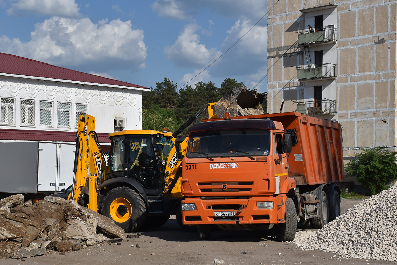 Рязанская область, № К 154 УВ 62 — КамАЗ-6520-43