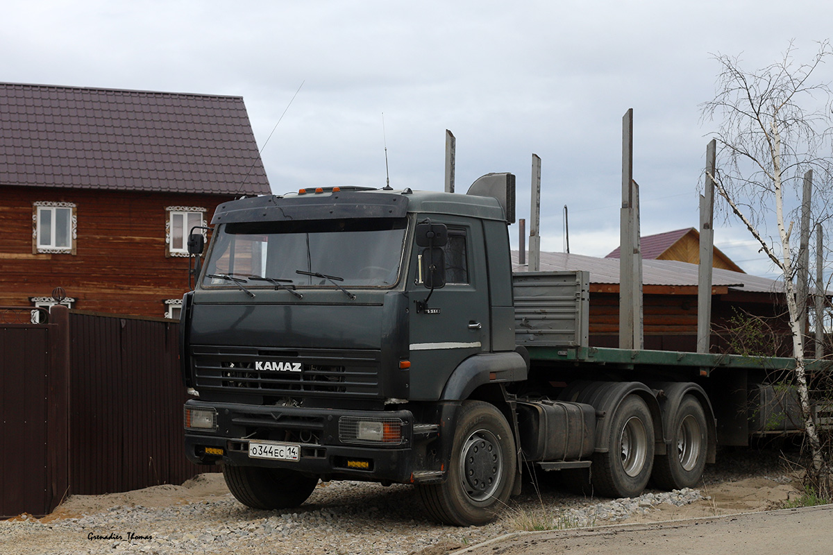 Саха (Якутия), № О 344 ЕС 14 — КамАЗ-65116 [651160]