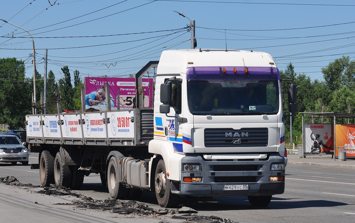 Омская область, № М 429 УС 55 — MAN TGA 18.410