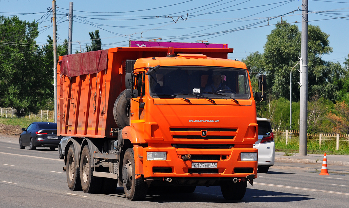 Омская область, № Х 177 МВ 55 — КамАЗ-6520 (общая модель)
