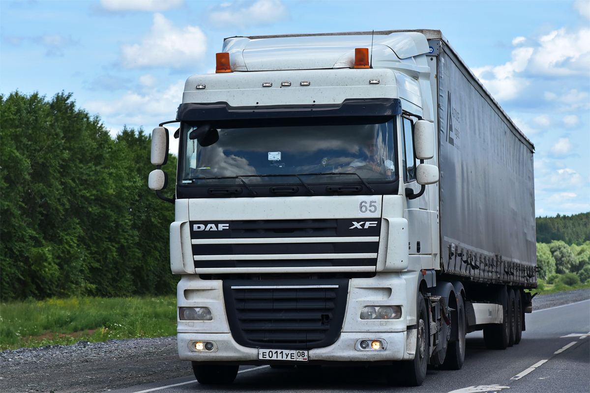Калмыкия, № Е 011 УЕ 08 — DAF XF105 FTG