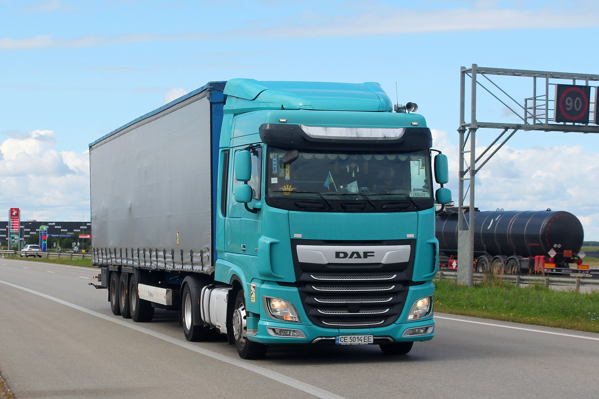 Черновицкая область, № СЕ 5014 ЕЕ — DAF XF Euro6 FT