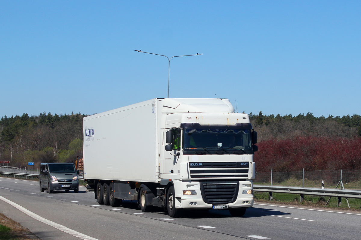 Литва, № GHF 436 — DAF XF105 FT
