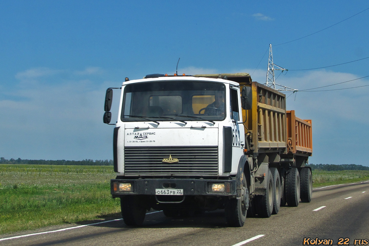 Алтайский край, № 663 — МАЗ-5516A5