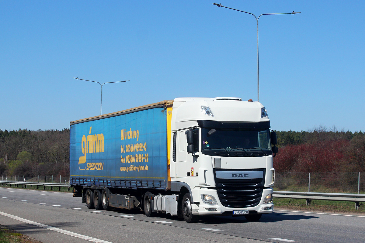 Польша, № GPU PU60 — DAF XF Euro6 FT