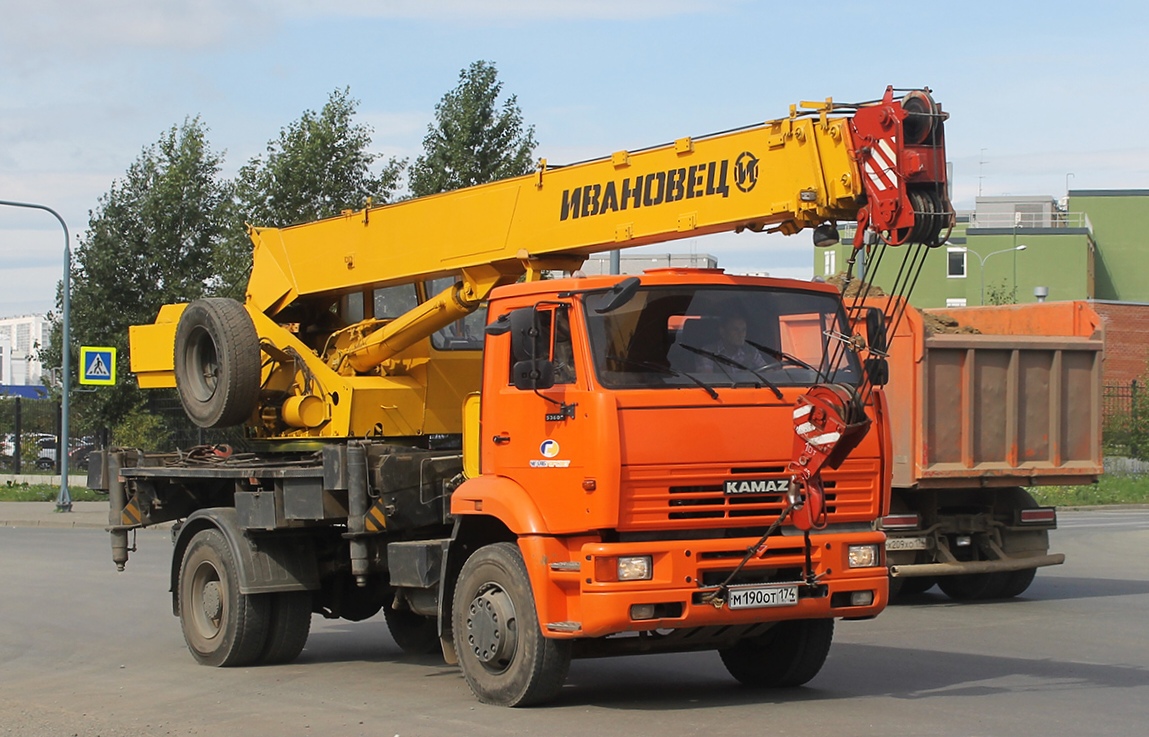 Челябинская область, № М 190 ОТ 174 — КамАЗ-53605 (общая модель)