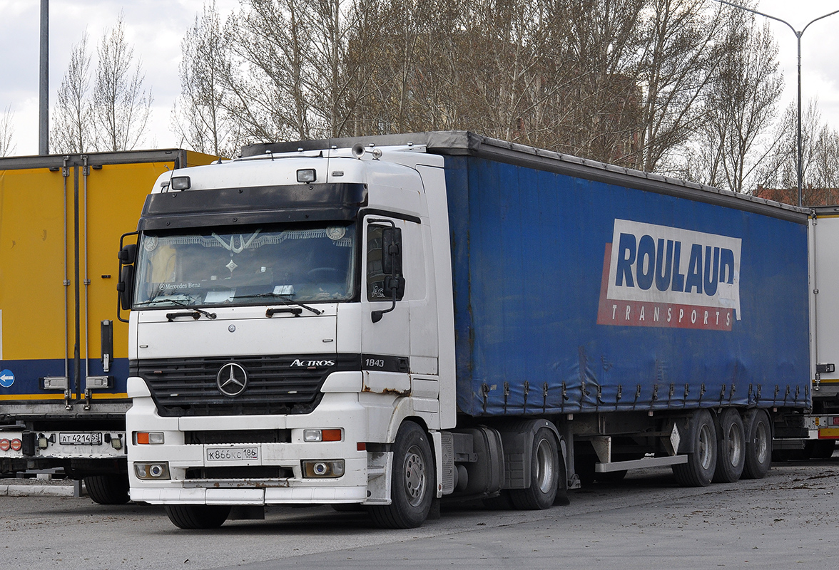 Ханты-Мансийский автоном.округ, № К 866 КС 186 — Mercedes-Benz Actros ('1997) 1843