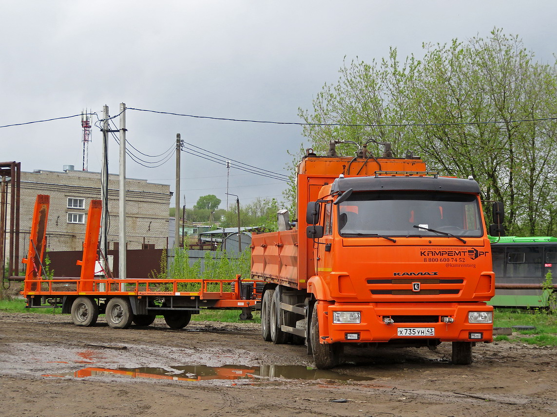 Кировская область, № Х 735 УН 43 — КамАЗ-65115-42