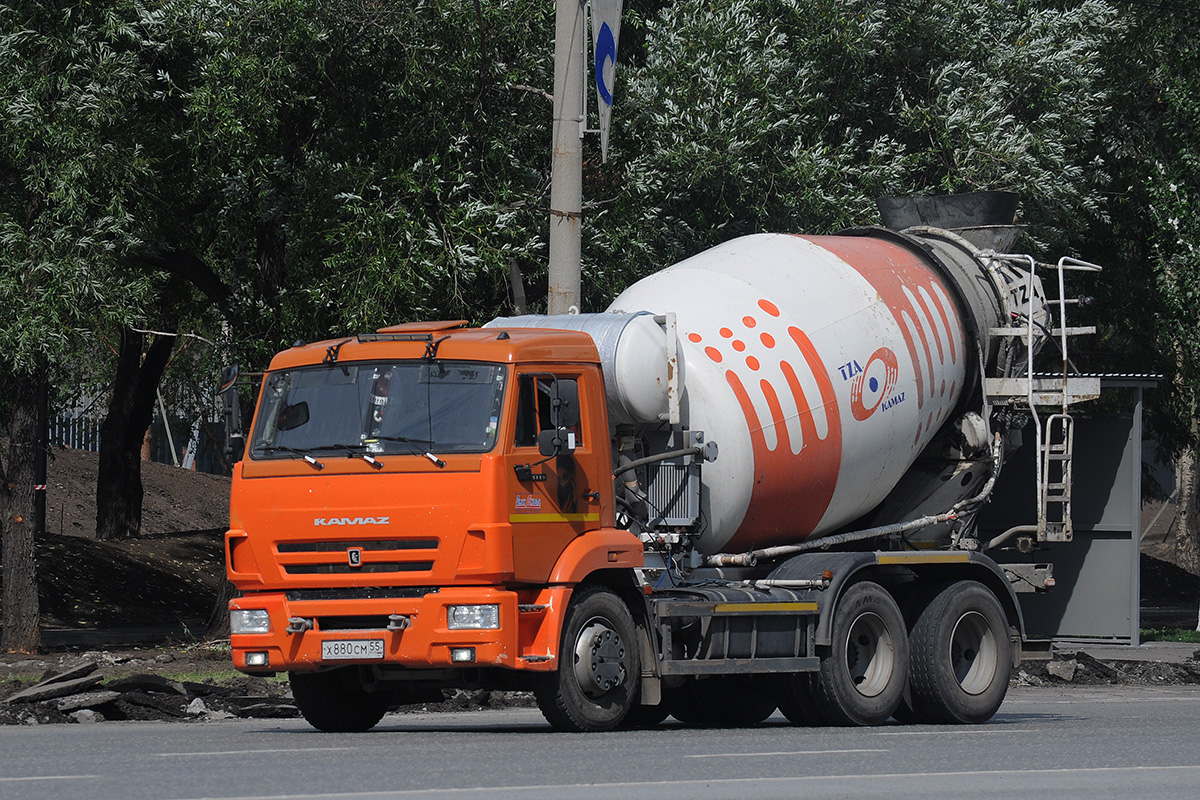 Омская область, № Х 880 СМ 55 — КамАЗ-65115 (общая модель)