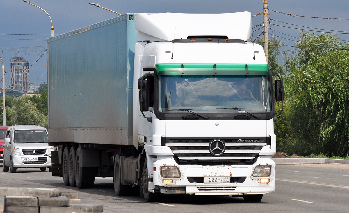 Омская область, № Р 222 МУ 55 — Mercedes-Benz Actros ('2003)