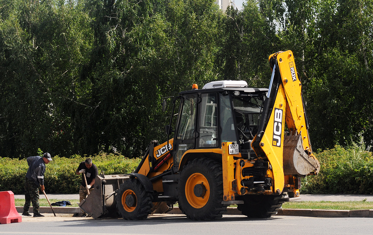 Омская область, № 5501 АВ 55 — JCB 3CX