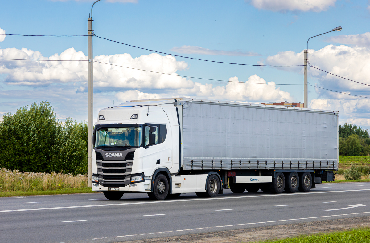 Вологодская область, № К 616 РЕ 35 — Scania ('2016) R440