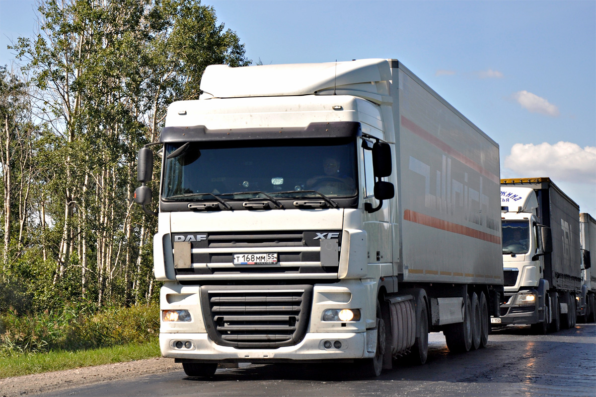 Омская область, № Т 168 ММ 55 — DAF XF105 FT