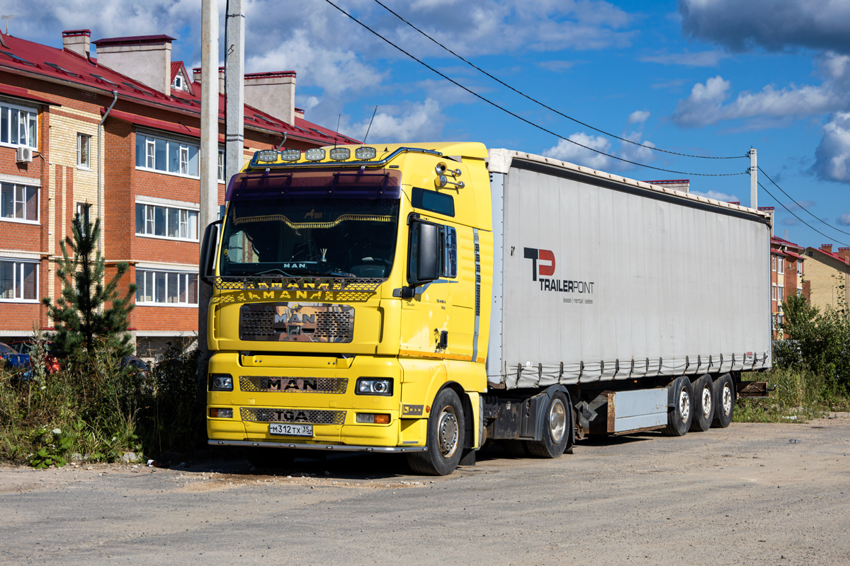 Вологодская область, № М 312 ТХ 35 — MAN TGA 26.410