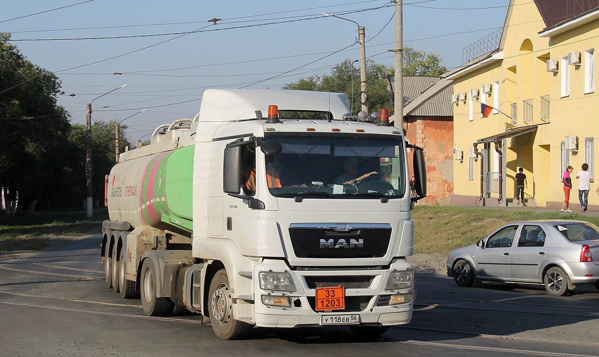 Оренбургская область, № У 118 ЕВ 56 — MAN TGS 19.360