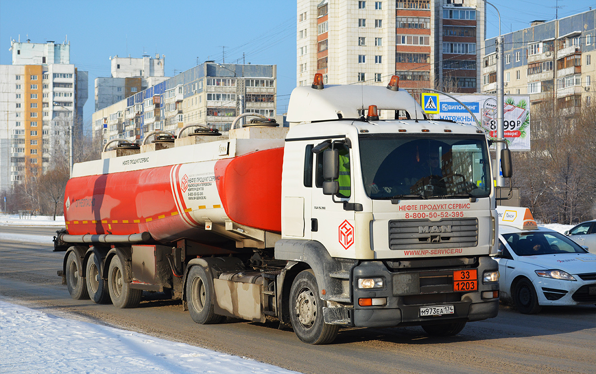 Челябинская область, № М 973 ЕА 174 — MAN TGA 19.390