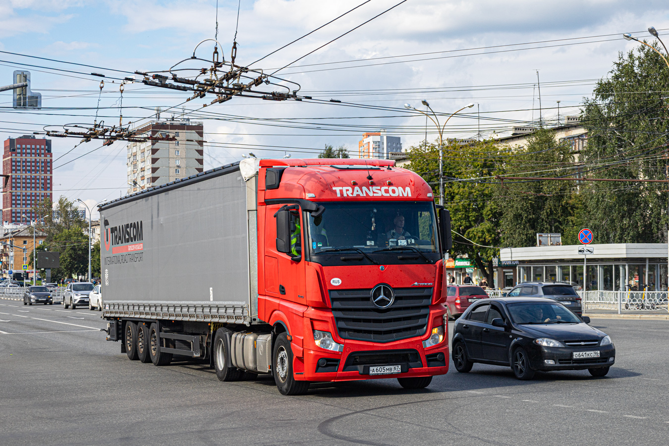 Смоленская область, № А 605 МВ 67 — Mercedes-Benz Actros '18 1845 [Z9M]