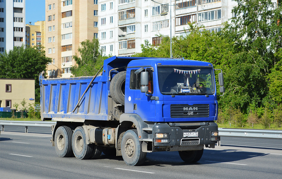 Тюменская область, № К 657 УТ 72 — MAN TGA 33.350