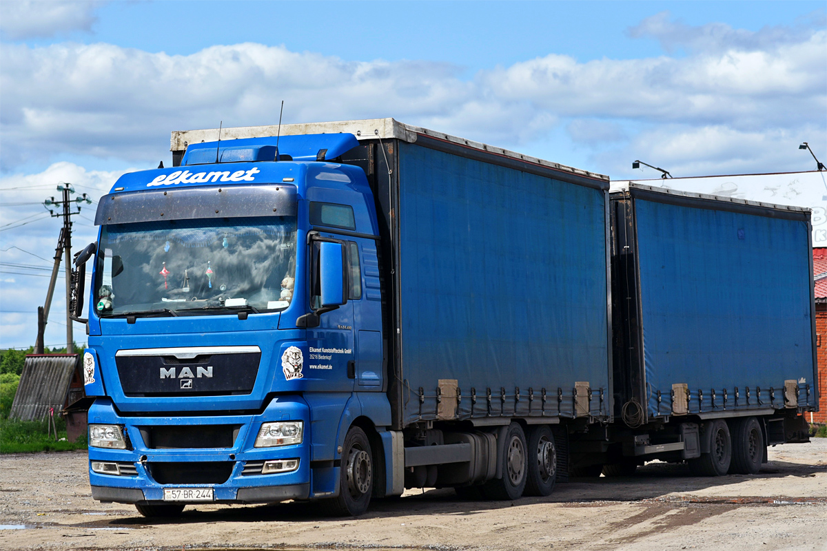 Азербайджан, № 57-BR-244 — MAN TGX (общая модель)