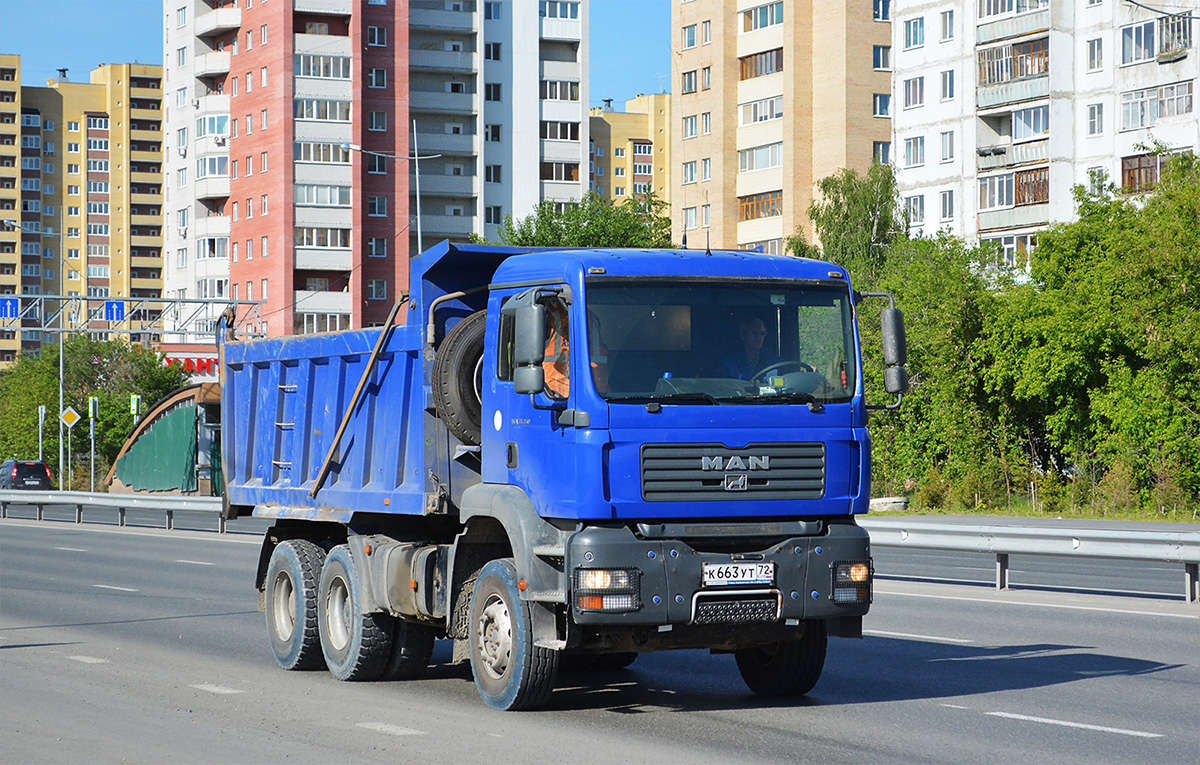 Тюменская область, № К 663 УТ 72 — MAN TGA 33.350