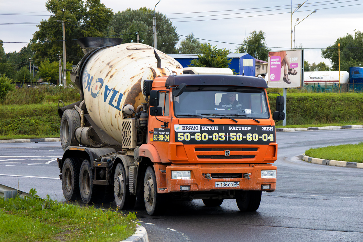 Вологодская область, № М 136 СО 35 — КамАЗ-6540-A5(48)
