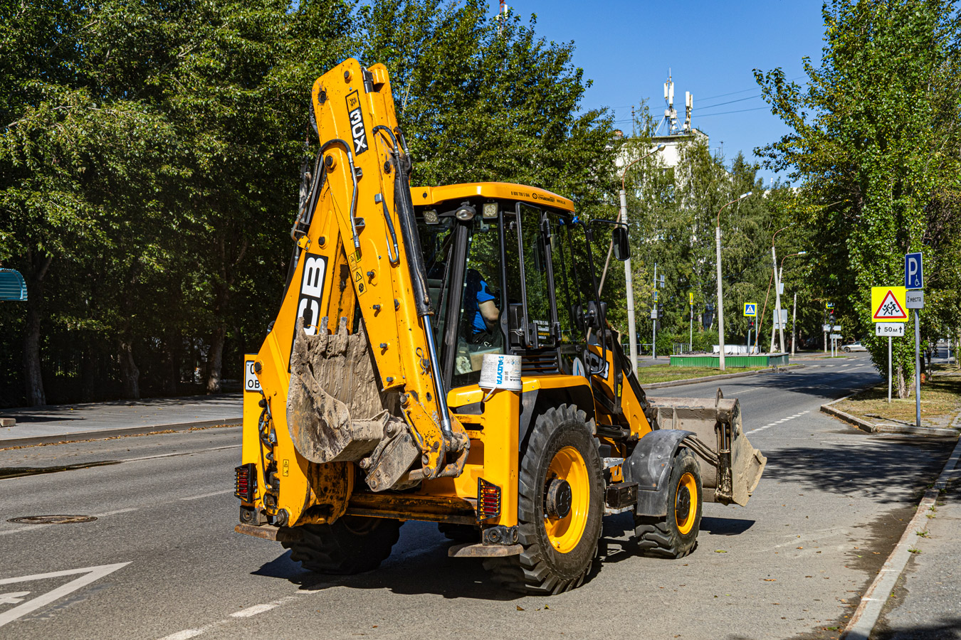Тюменская область, № 0136 ОВ 72 — JCB 3CX