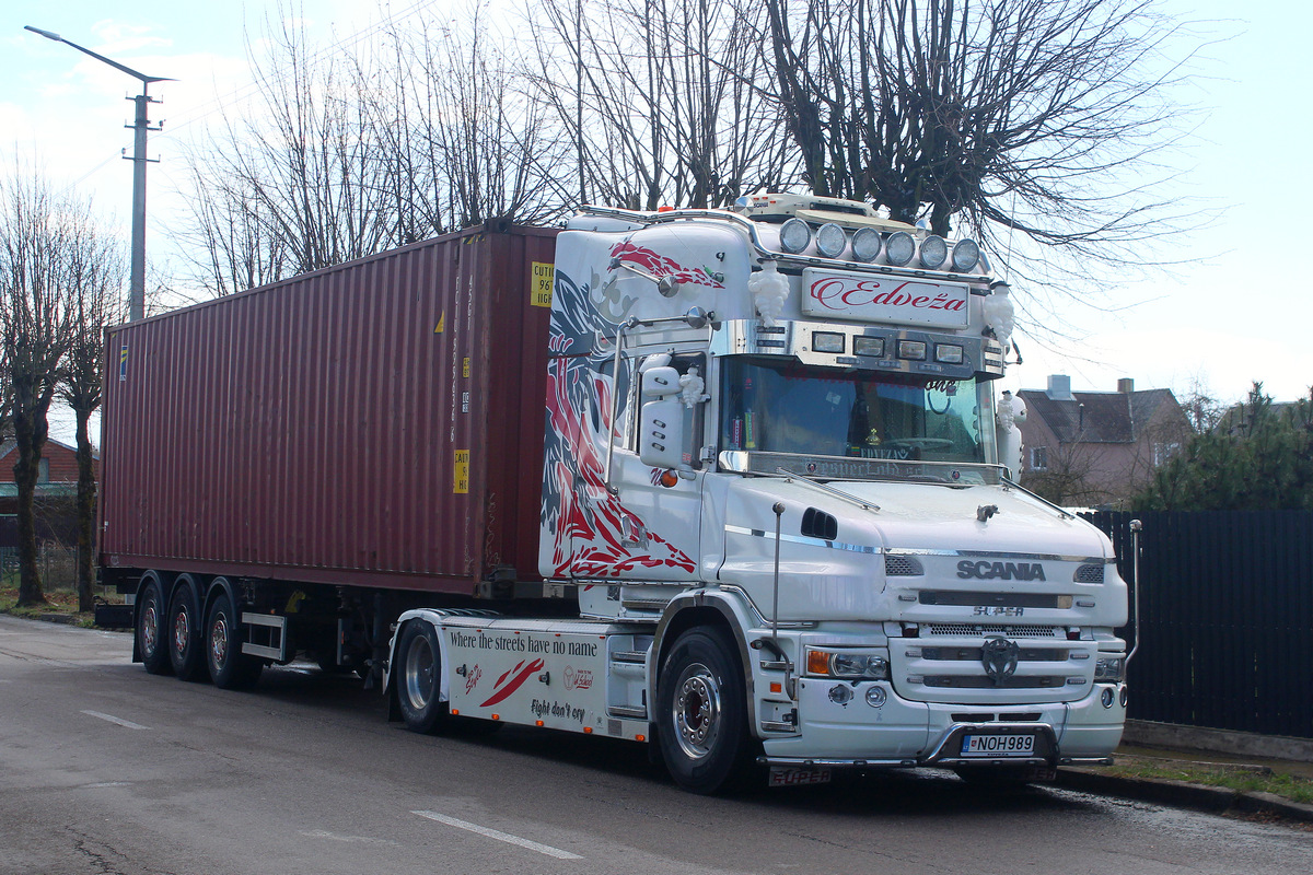Литва, № NOH 989 — Scania ('2004) T-Series (общ.м)