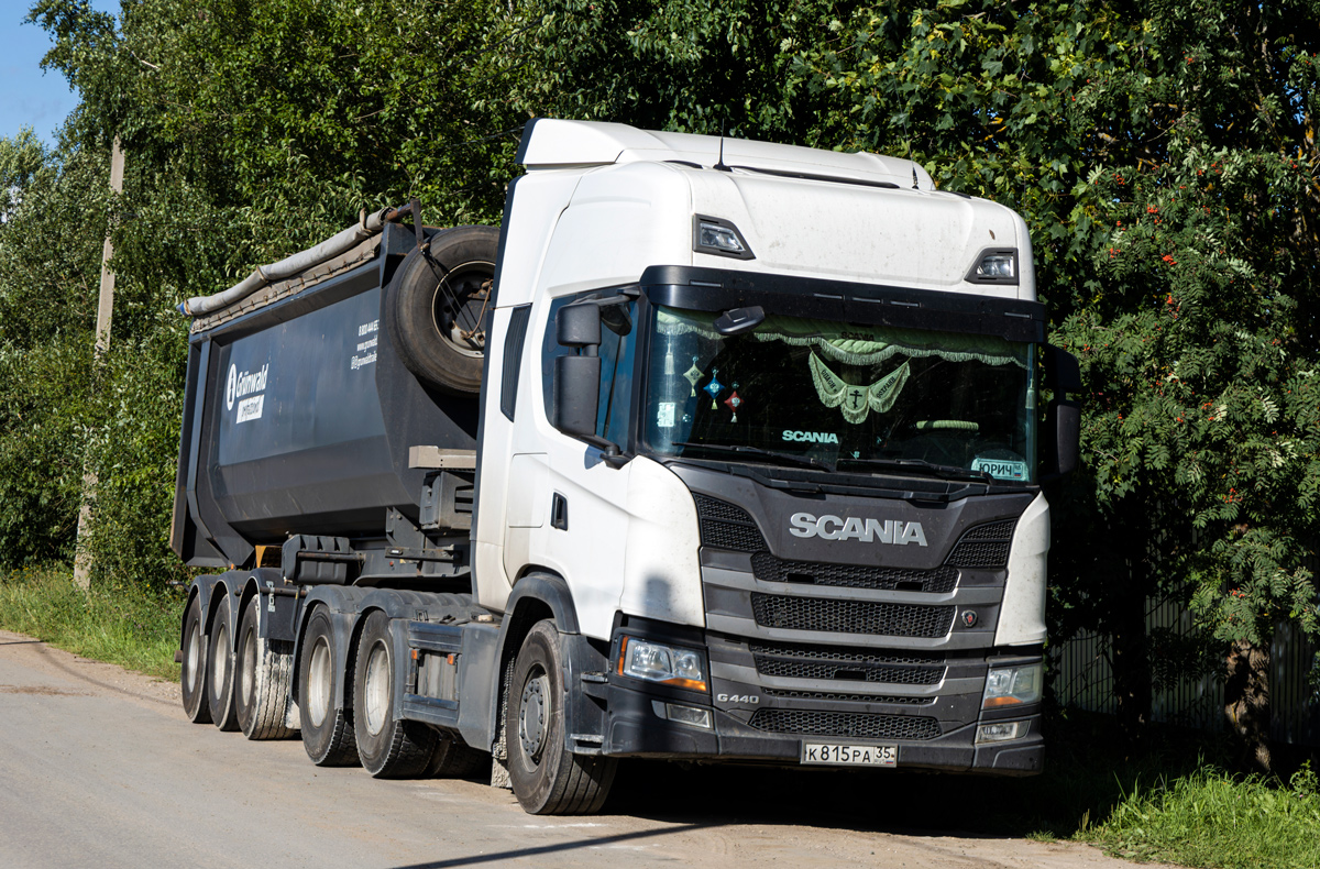 Вологодская область, № К 815 РА 35 — Scania ('2016) G440