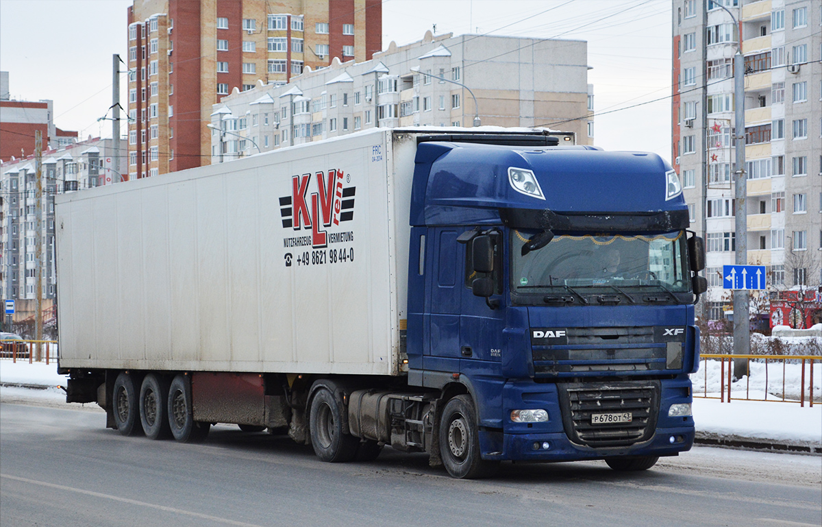 Кировская область, № Р 678 ОТ 43 — DAF XF105 (общая модель)