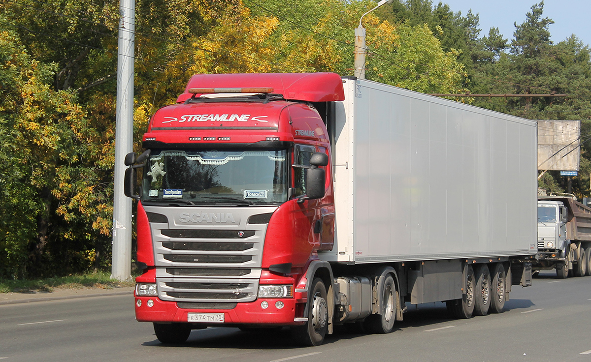 Томская область, № К 374 ТМ 70 — Scania ('2013) R400