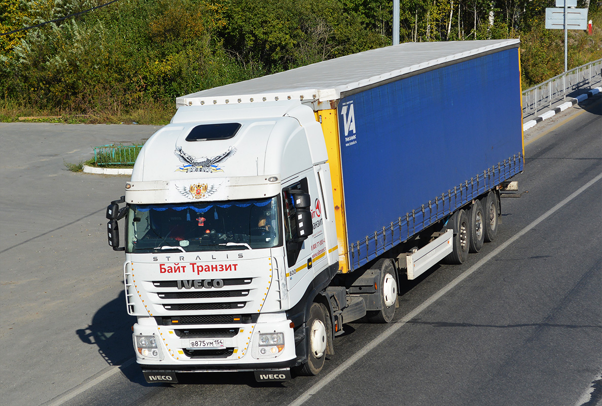 Новосибирская область, № В 875 УМ 154 — IVECO Stralis ('2007) 500