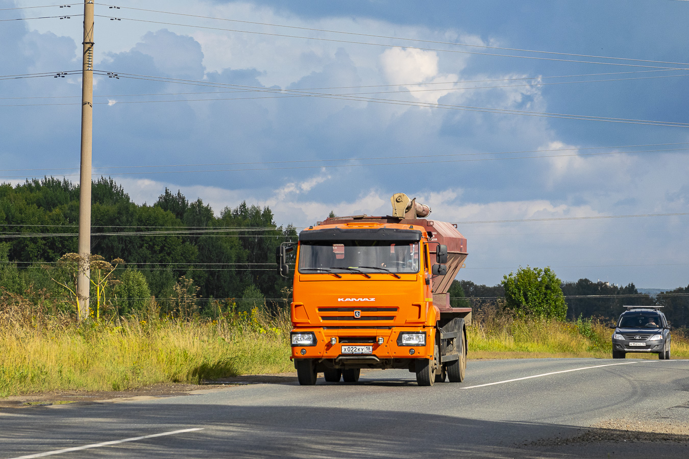 Удмуртия, № Х 022 КУ 18 — КамАЗ-43253 (общая модель)