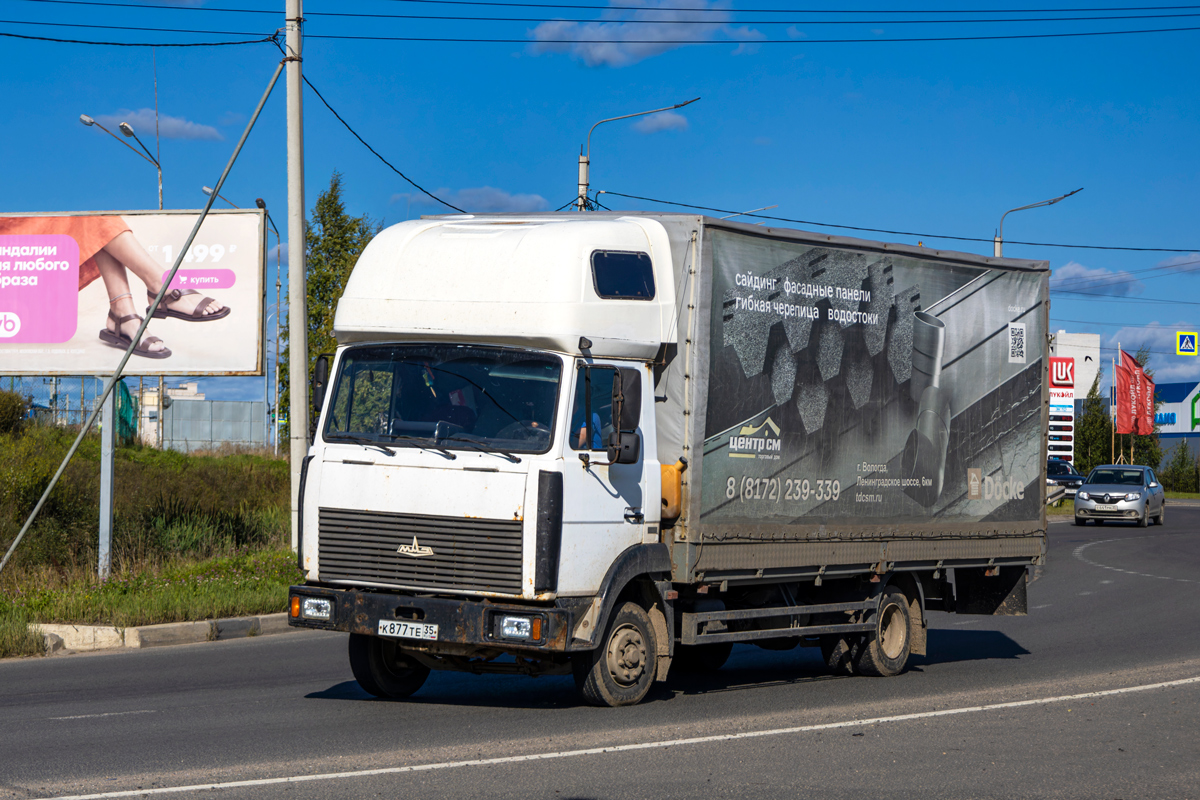 Вологодская область, № К 877 ТЕ 35 — МАЗ-437041