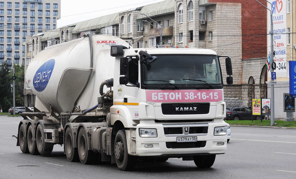 Омская область, № Х 579 АТ 55 — КамАЗ-65206-T5(68)