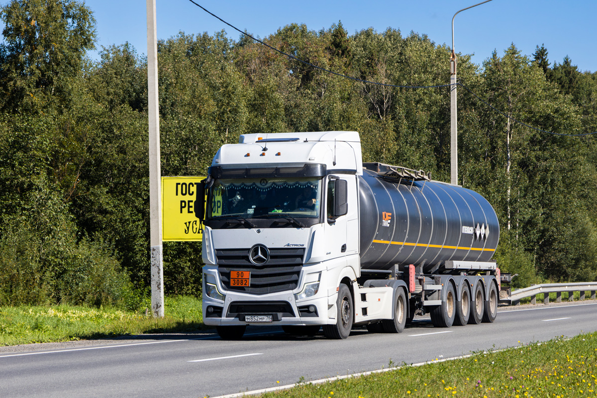 Ярославская область, № М 852 МР 76 — Mercedes-Benz Actros '18 1845 [Z9M]