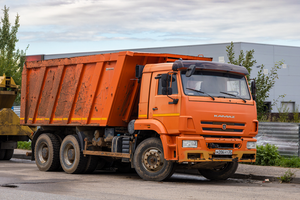 Вологодская область, № М 206 УТ 35 — КамАЗ-6520-53
