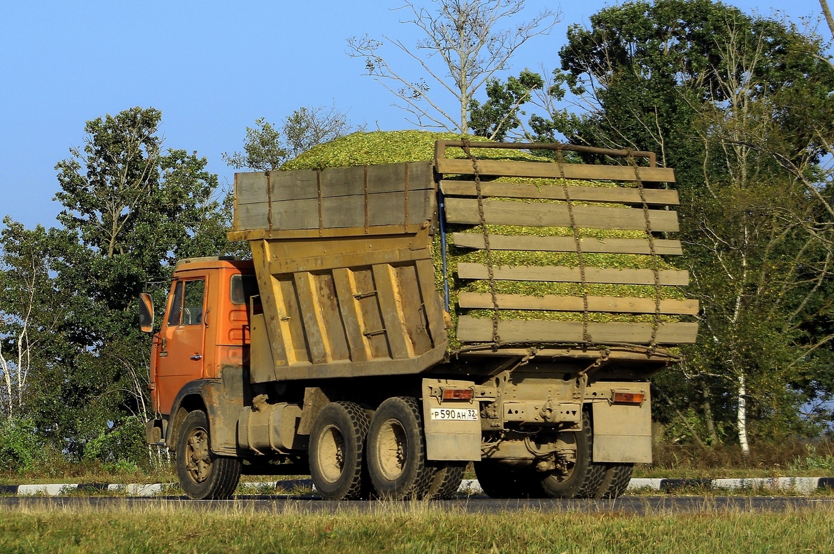 Брянская область, № Р 590 АН 32 — КамАЗ-55111 (общая модель)
