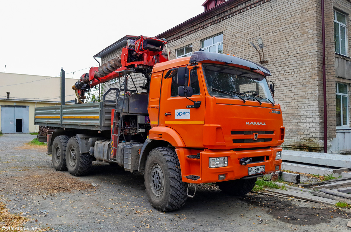 Свердловская область, № О 996 ВЕ 196 — КамАЗ-43118 (общая модель)