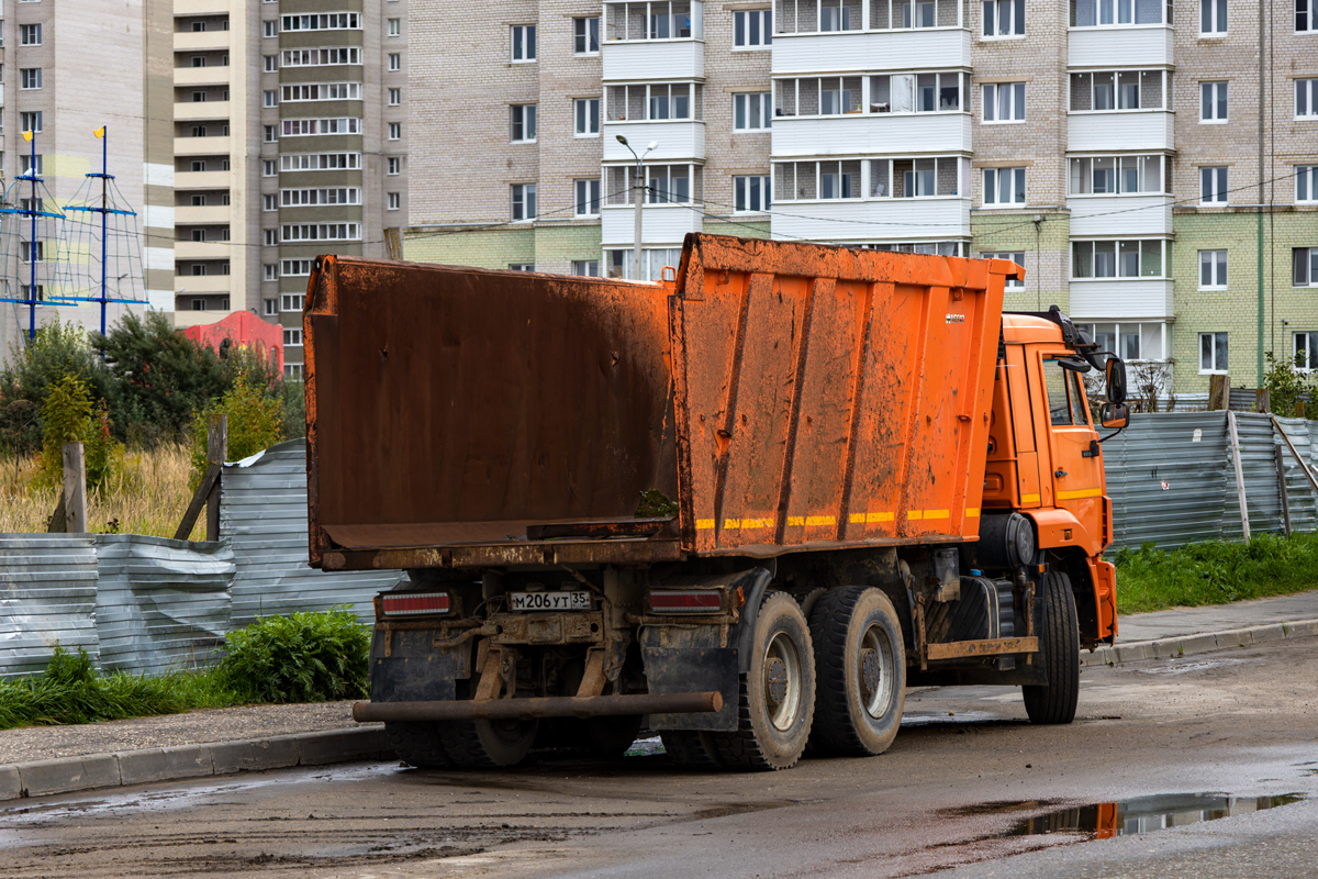 Вологодская область, № М 206 УТ 35 — КамАЗ-6520-53