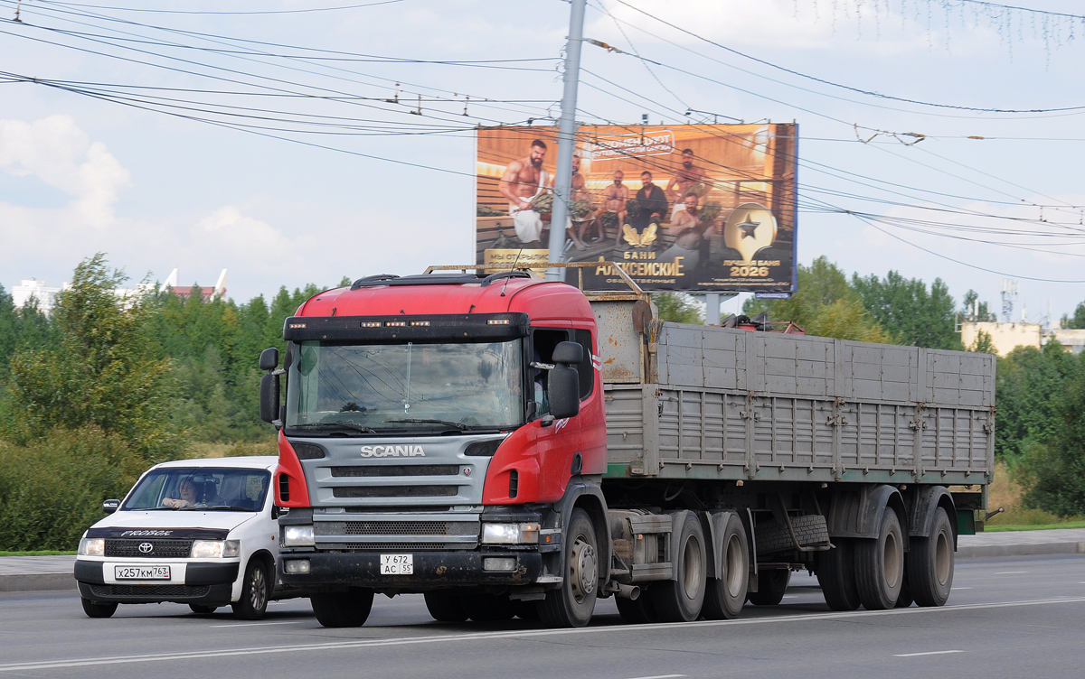 Омская область, № У 672 АС 55 — Scania ('2004) P380
