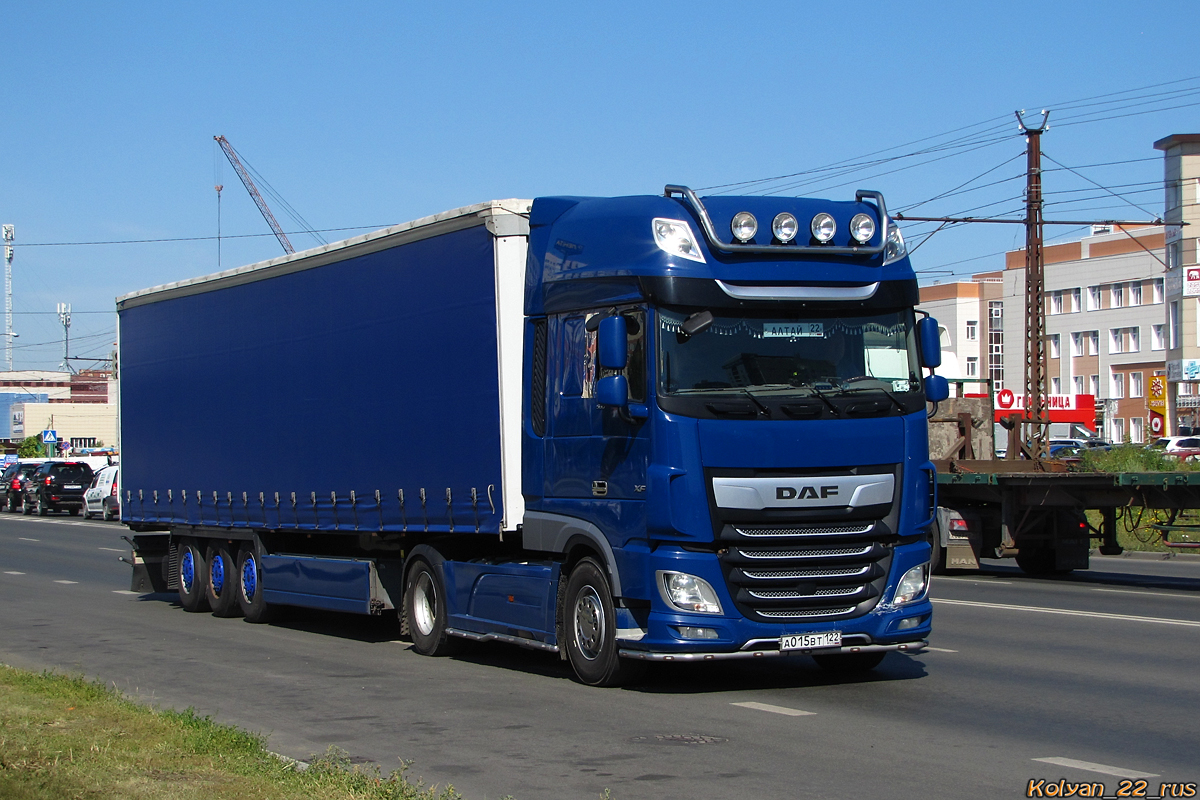 Алтайский край, № А 015 ВТ 122 — DAF XF Euro6 FT